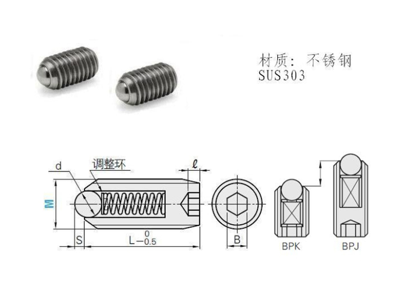 短型 球頭柱塞 BPK系列